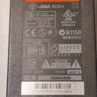 Transformador Sony PS2 Slim 8.5V Original