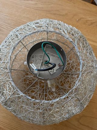 Lámpara de techo de diseño metal plateado