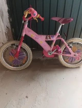 Bicicleta infantil rosa Barbie