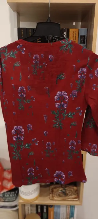 Camiseta Adolfo Domínguez floral roja Talla L