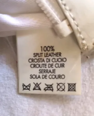 Borsa Shopping Tosca Blu Vera Pelle Bianca