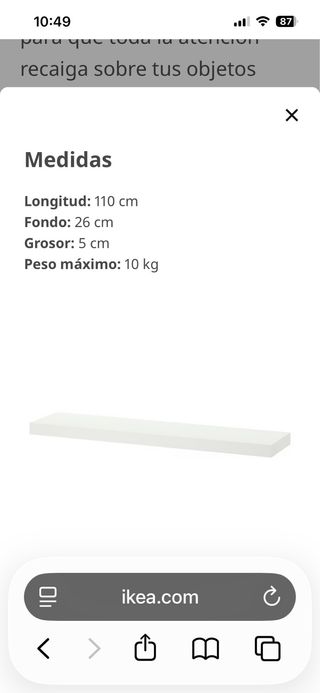 Estante Lack Ikea Blanco