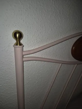 Cabecero de cama forja madera y metal