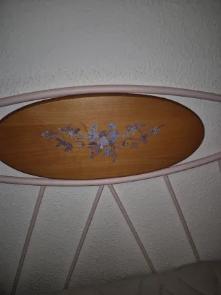 Cabecero de cama forja madera y metal