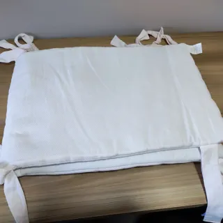 2 Protectores Cuna Cotton Juice Blanco. 45x180cm