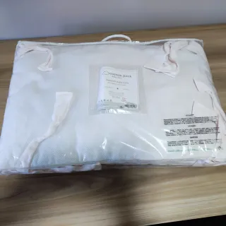 2 Protectores Cuna Cotton Juice Blanco. 45x180cm