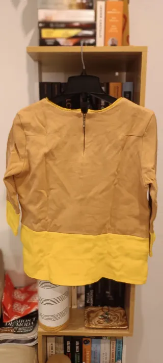 Jersey Massimo Dutti beige y amarillo