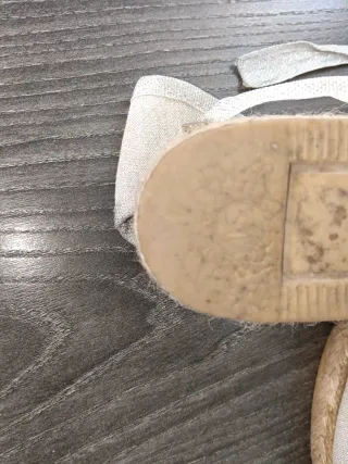 Espardeñas Plata Niña Fallera Talla 31