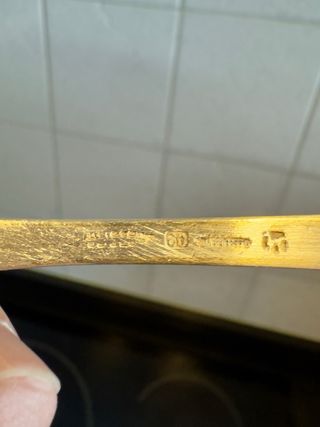 Lote Cubertería Antigua Alpaca Baño Plata