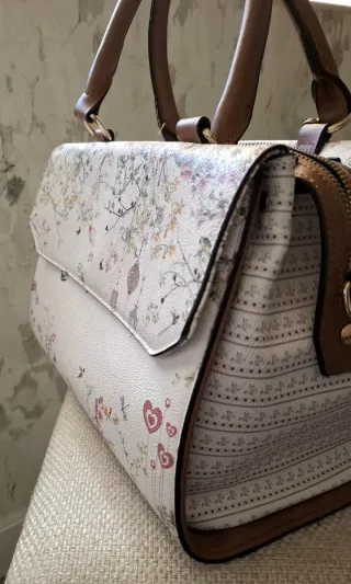 Bolso Parfois floral blanco