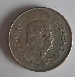 Moneda 5 Pesos Mexicanos 1952