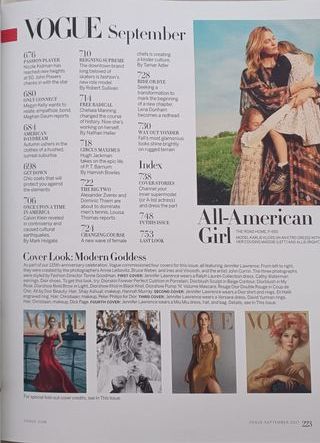 Vogue USA, septiembre 2017