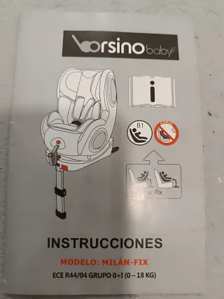 Silla Coche Bebé Borsino Baby Milán Fix