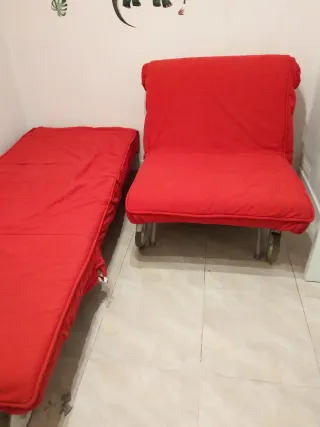 Poltrona Letto Ikea Rosso