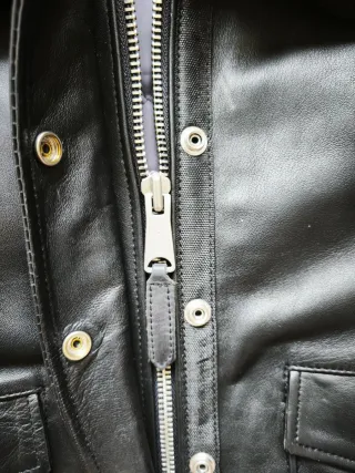 Chaqueta Schott Negra Piel