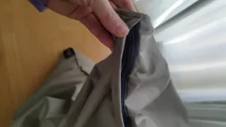 Puff Happers Grigio Pelle Sintetica