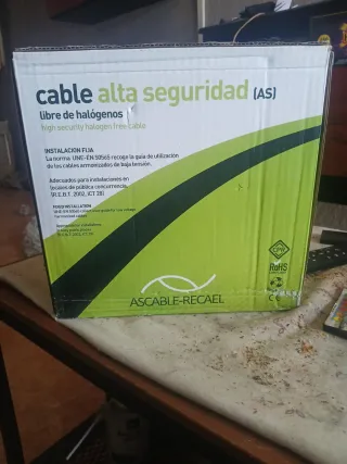 Cable alta seguridad (AS) libre halógenos