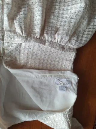 Abito Chicco bianco broccato cerimonia - Nuovo