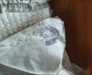 Abito Chicco bianco broccato cerimonia - Nuovo