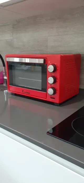 Horno Eléctrico Sobremesa Rojo