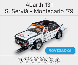 Abarth 131 S. Servià Montecarlo '79 SCX Scalextric