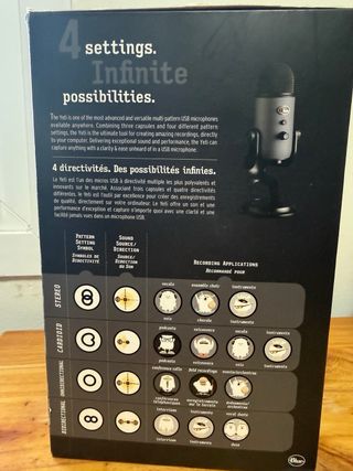 Blue Yeti USB - Micrófono profesional - Nuevo