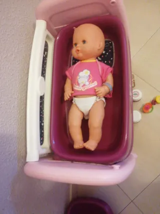 Bañera y cambiador Smoby para muñecos