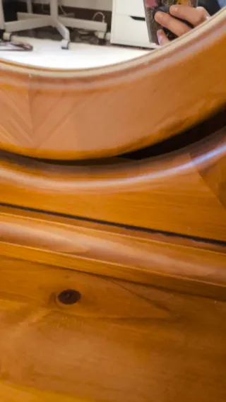 Espejo de pie madera maciza