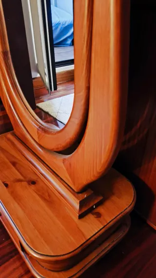 Espejo de pie madera maciza