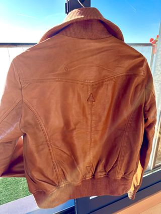 Cazadora Piel Marrón Claro - estado nuevo