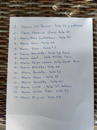 Pantalones de hombre