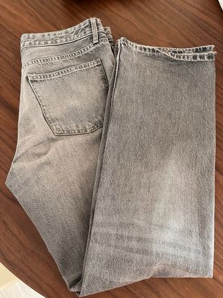Zara Jeans Grises Rectos