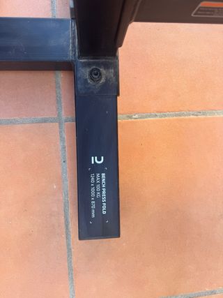 Banco de musculación plegable con rack