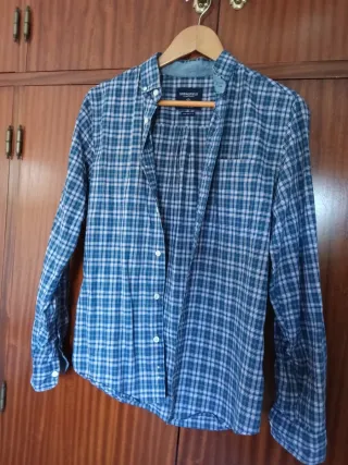 Camisa Springfield cuadros azul y blanco