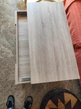 Mesa centro elevable roble auxiliar