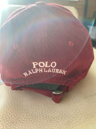 Gorra Ralph Lauren de pana Burdeos