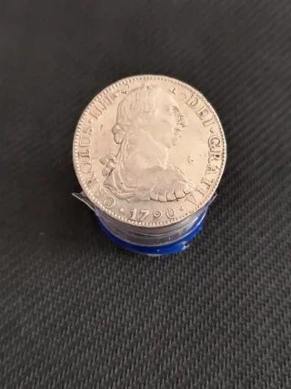 8 Reales 1790 Carlos IIII México Plata