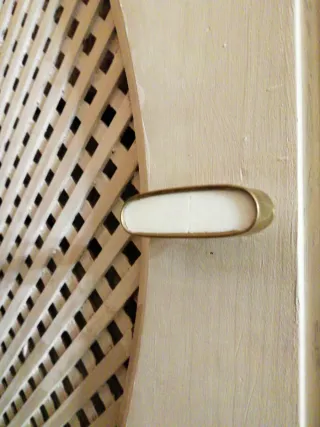 Mueble recibidor zapatero madera marfil