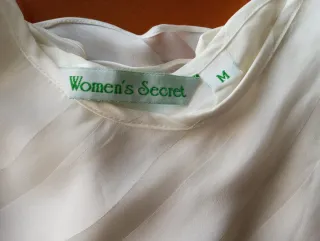 Pijama blanco rayas transparente