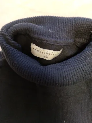 Jersey cuello alto azul oscuro Talla M/S