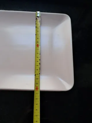 Plato  rectangular rosa