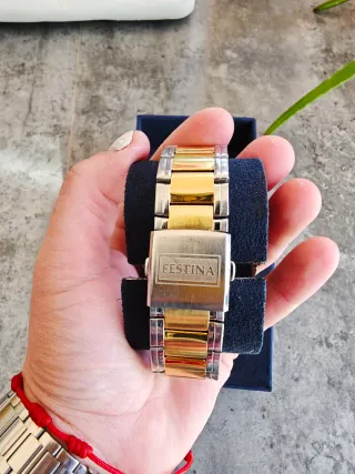 Festina Chrono F16681 Oro y Plata