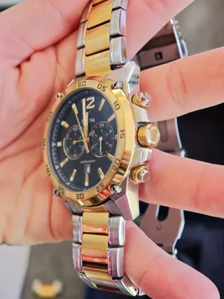 Festina Chrono F16681 Oro y Plata