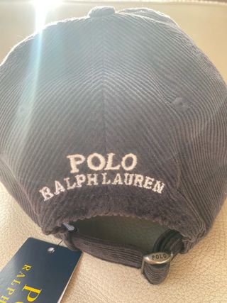 Gorra Ralph Lauren de pana marrón