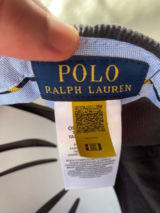 Gorra Ralph Lauren de pana marrón