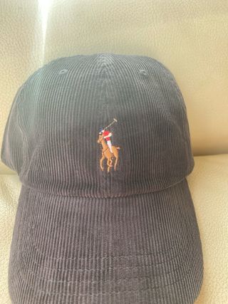 Gorra Ralph Lauren de pana marrón