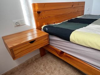 Somier Cama Matrimonio Madera