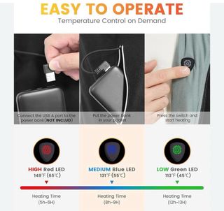 Chaleco Calefactable USB Nuevo