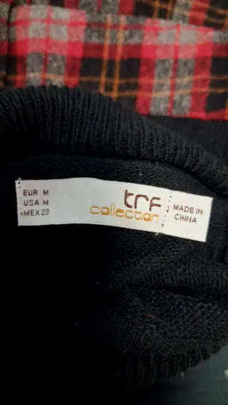 Vestido Zara cuello alto tartán talla M