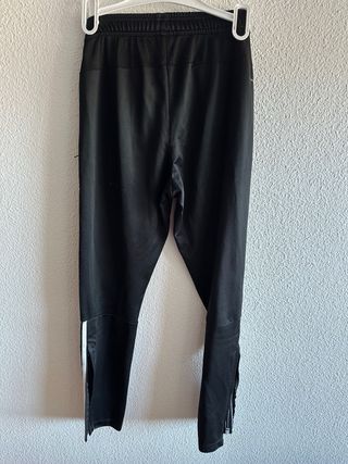 Pantalón Adidas Negro con Rayas Blancas